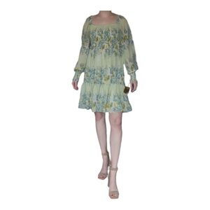 green floral long sleeved Taylor dress